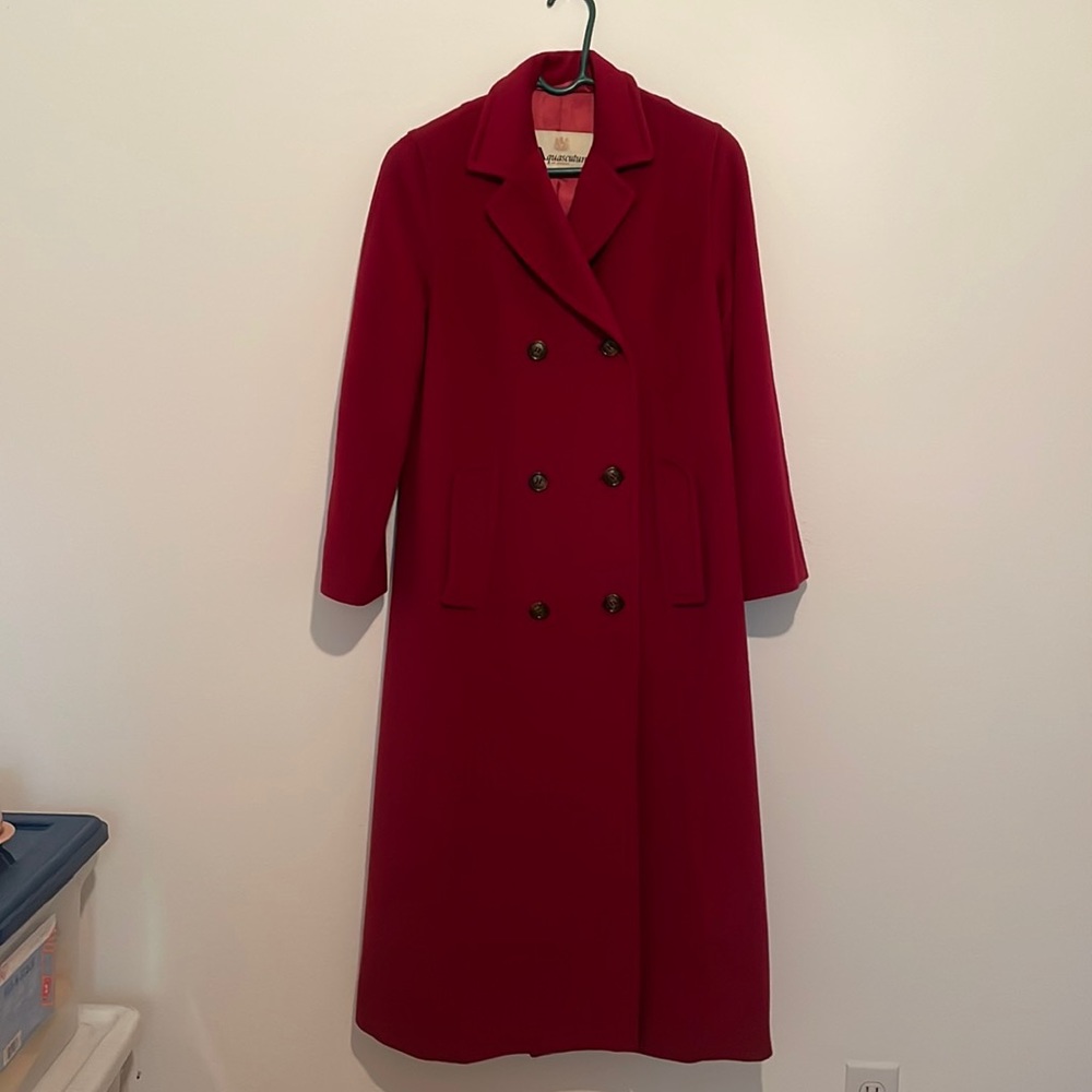 Vintage Aquascutum of London Wool Long Winter Coat